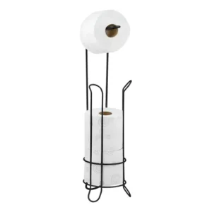 Suporte Porta Papel Higiênico Black 4 Rolos - Passerini