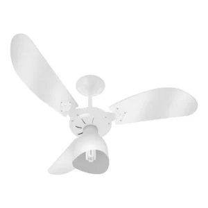 Ventilador De Teto New Cristal Light Branco Venti-delta Cor das pás Transparente