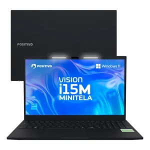 Notebook Positivo Vision I15m Intel Core 3 N300 8gb 512gb Ssd Wi-fi 6 Windows 11 - Tela 15,6 Full Hd Ips Antirreflexo – Minitela - Permite upgrade de memória RAM e SSD – Preto