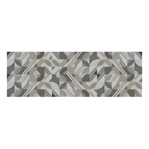 Passadeira Super Splash Circulos 60x180 Cm 1.8 M 60 Cm Geométrico Cinza