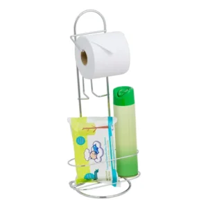 Porta Papel Higienico De Chao Com Suporte Linha Premium