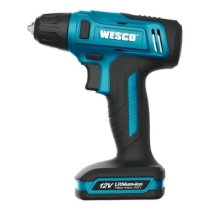 Parafusadeira Furadeira Sem Fio 12V Wesco WS2555K 10mm Li-ion Bateria 1.3Ah