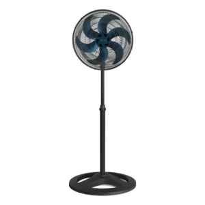 Ventilador De Coluna Turbo Com 6 Pás 50cm Preto e Azul Ventisol