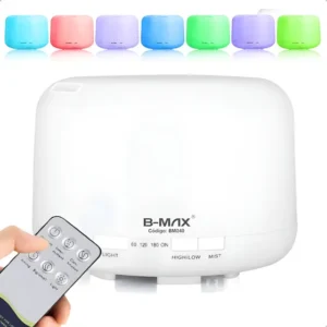 Difusor De Óleo Essencial Ultrassônico 500ml Controle Remoto Cor Branco