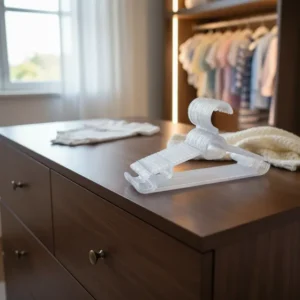 Cabide Infantil De Acrilico Antideslizante Reforçado 30un Transparente