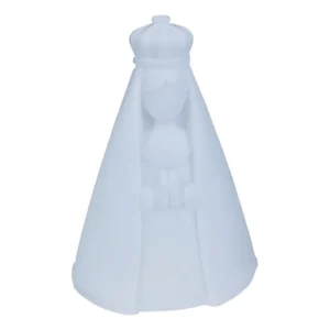 Luminária Nossa Senhora Aparecida LED Usare Polietileno Branco 30cm