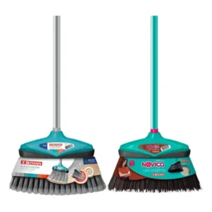 Kit 1 Vassoura Externa Firmes 1 Vassoura Interna Com Cabo