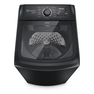 Máquina De Lavar Electrolux 14,5kg Cesto Inox Lep15 127v Preto