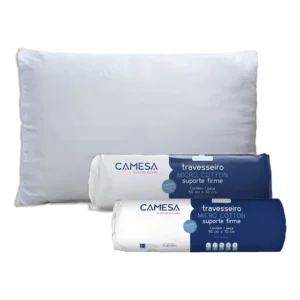 Kit 2 Travesseiros Cotton Plus 180 Fios Firme 50x70 Camesa