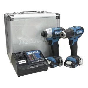 Kit Parafusadeira Furadeira 2 Baterias Makita CLX224SAX Cor Azul