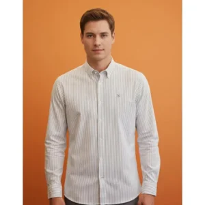 Camisa Social Masculina Manga Longa Fio 80 Listrada Premium