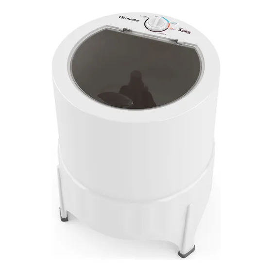 Tanquinho de Lavar Roupa Mueller Plus 4,5 kg com agitador eficiente