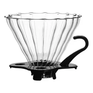 Suporte Porta Filtro De Café Vidro Coador Permanente V60-02