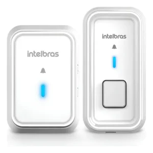 Campainha Sem Fio Externa Cib 101 Intelbras Bivolt Branca Branco 127/220v