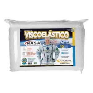 Travesseiro Nasa Viscoelástico 50x70x15 Marcbrayn