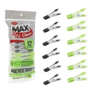 12 Prendedores Pregadores Roupas Varal Alta Pressão Borracha Cor colorido