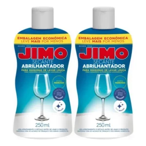 Kit 2 Jimo Abrilhantador Secante Para Lava Louça 250ml