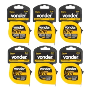 Kit 6 Trenas De Aço 5 Metros X 19,0mm Econômica - Vonder