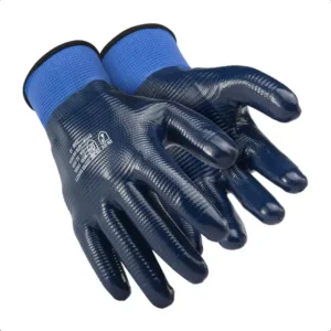 Kit 2 Par Luva De Proteção Nitrílica Mecânico Óleo Graxa Epi Cor Azul Tamanho 8