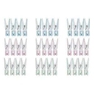 Prendedor Emborrachado Fashion 36 Peças Colorido Da Mor