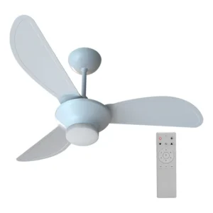 Ventilador De Teto Inverter Mistral Led 3 Pás Com Controle Remoto Ventisol Branco