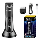 Aparador Pelos Kemei Km-1840 Unissex Barbeador Prova D'agua Preto 127/220v - Imagem 4
