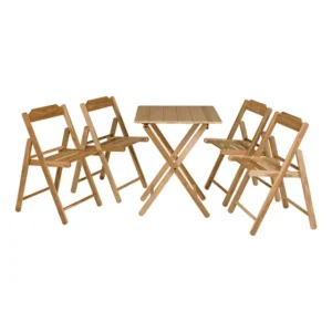 Avariado Conjunto De Cadeiras E Mesa Tramontina Beer Marrom-claro Beer