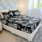 Jogo De Lençol Cama Queen Size 3 Peças Box Estampado Com Elástico Malha 100% Algodão Cozzilar Toque Macio Hotel Pousada Modelo 10 - Imagem 16