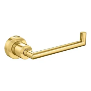 Suporte de papel higiênico de parede Deca Papeleira slim deca gold - sofisticação e durabilidade cor dourado de metal