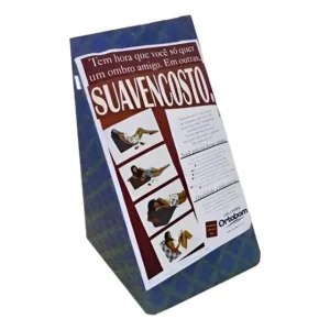 Suave Encosto Apoio De Pernas Triangular Costas Com Capa