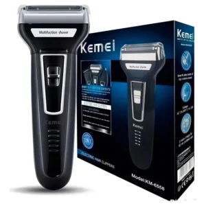 Barbeador Elétrico Kemei 3 em 1 KM 6558 Corta Cabelo Barba