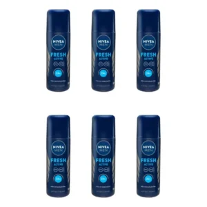 Desodorante Spray Nivea Masculino Fresh 90ml-kit C/6un
