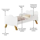 Cama Infantil Ceci Decor Angel com Colchão MDF Branco Proteção - Imagem 6