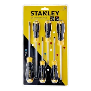 Jogo De Chave Fenda Phillips Imã Emborrachada 6peças Stanley