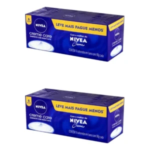 Sabonete Nivea 90g Creme Care Com 6un - Kit C/2un
