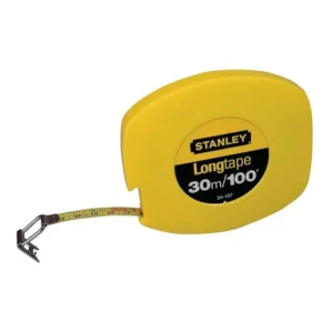 Trena Longa Com Fita De Aço 30 Metros X 3/8 Stanley 34-107s