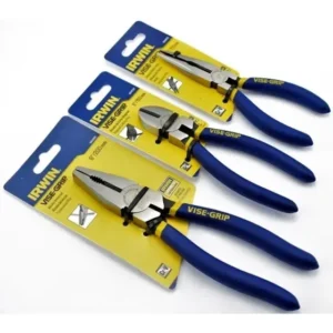 Kit Alicates Corte Diagonal/universal/bico Meia Cana Irwin
