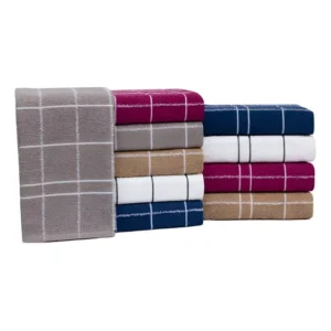 Kit 10 Panos De Prato Copa Xadrez Felpudo Atoalhado Algodão Cor Sortido Listras