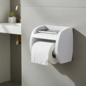 Porta Papel Higienico Suporte Papeleira Plástica Branca