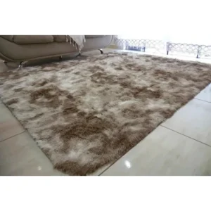 Tapete cabelo longo Costa Oro Shaggy cor Cáqui felpudo de 2m x 1.5m