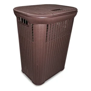 Cesto P/ Roupa Suja Rattan 50 Litros Lavandeira Organizador