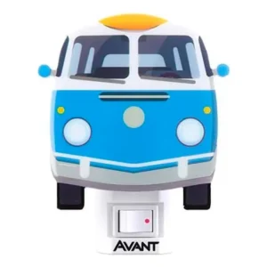 Luminária Luz Noturna Led De Tomada Kombi 3000k Avant Cúpula Branco Estrutura Branco