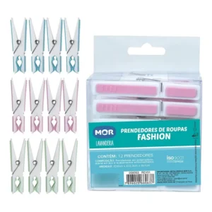 Kit 24 Prendedores Mor Emborrachados Fashion
