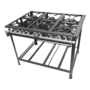 Fogão Industrial 6 Bocas Baixa Pressão MetalFour Ferro Fundido