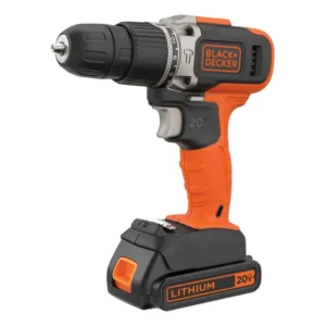 Parafusadeira e Furadeira de Impacto 10mm 20V BLACK+DECKER BCD704C1 2 Velocidades