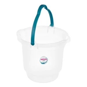 Balde Plástico 12 Litros Hydrus Transparente C/ Alça Sanremo Cor Cristal