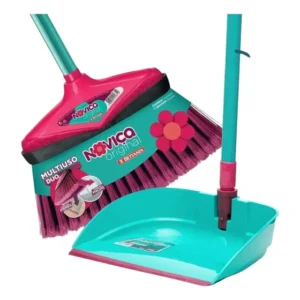 Combo: Pá De Lixo Com Cabo, Articulado + Vassoura Original