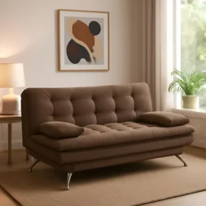 Sofá Cama Mobly Premium Diván Marrom