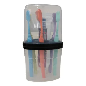 Porta Escova E Creme Dental Encaixável Com Tampa Nitron