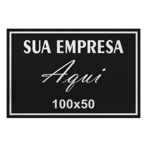 Tapete Capacho Personalizado 100x50cm Vinil Antiderrapante Capacheria